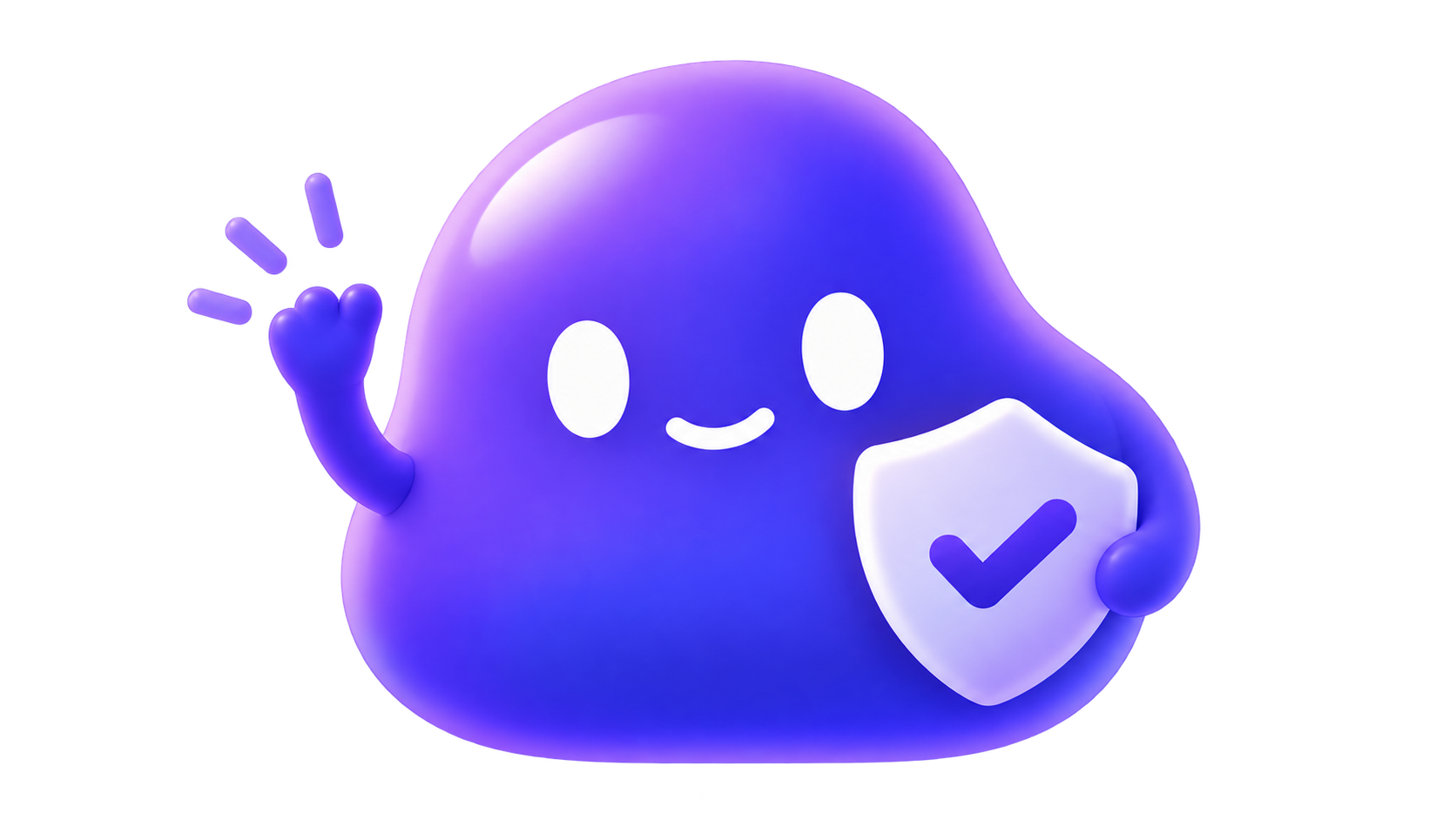 Талисман Blob с защитным щитом